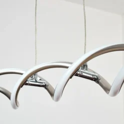 hofstein Éclairage Led|Henrichemont Suspension, Suspension LED Nickel mat, 1 lumière