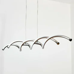 hofstein Éclairage Led|Henrichemont Suspension, Suspension LED Nickel mat, 1 lumière