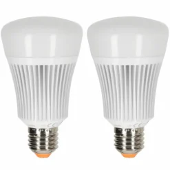 iDual E27 LED RGB 11 watt 2200-6500 Kelvin 806 lumen Lot de 2 avec télécommande