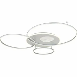 Luminaires Globo Lighting Éclairage Led|Invertina Plafonnier LED Argenté, 1 lumière, Télécommandes