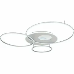 Luminaires Globo Lighting Éclairage Led|Invertina Plafonnier LED Argenté, 1 lumière, Télécommandes