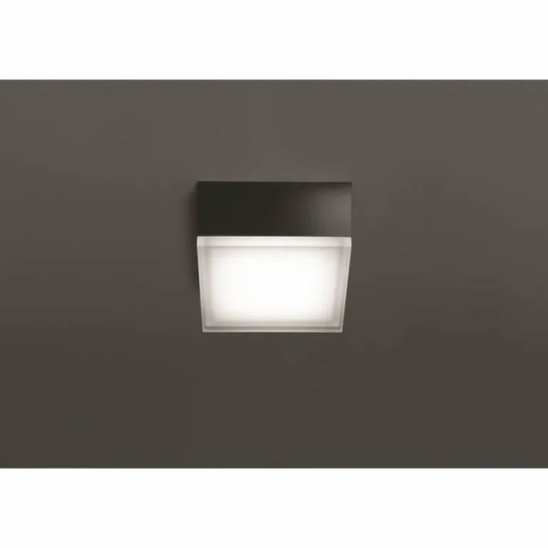 Jachenau Plafonnier, Applique murale Luminaires LCD LED Anthracite, 1 lumière