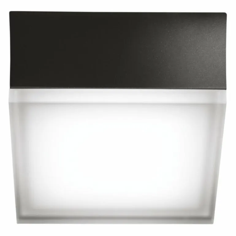 Jachenau Plafonnier, Applique murale Luminaires LCD LED Anthracite, 1 lumière