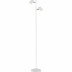 Luminaires Globo Lighting Lampadaires Et Lampes Sur Pied|James Lampadaire Blanc, 2 lumières