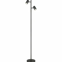 Luminaires Globo Lighting Lampadaires Et Lampes Sur Pied|James Lampadaire Gris, 2 lumières