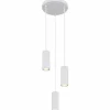 Luminaires Globo Lighting Suspensions|James Suspension Blanc, 3 lumières