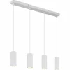 Luminaires Globo Lighting Suspensions|James Suspension Blanc, 4 lumières