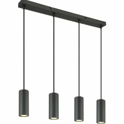 Luminaires Globo Lighting Suspensions|James Suspension Gris, 4 lumières