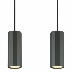 Luminaires Globo Lighting Suspensions|James Suspension Gris, 4 lumières