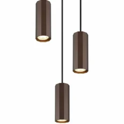 Luminaires Globo Lighting Suspensions|James Suspension Bronze, 3 lumières
