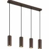 Luminaires Globo Lighting Suspensions|James Suspension Bronze, 4 lumières