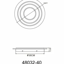 Luminaires Globo Lighting Éclairage Led|Jayden Plafonnier LED Anthracite, 1 lumière