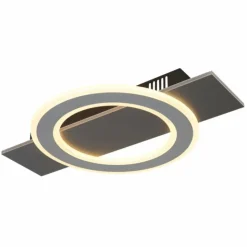 Luminaires Globo Lighting Éclairage Led|Jayden Plafonnier LED Anthracite, 1 lumière