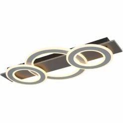 Luminaires Globo Lighting Éclairage Led|Jayden Plafonnier LED Anthracite, 1 lumière