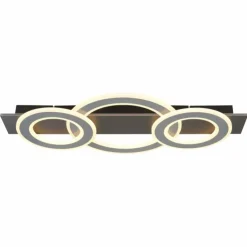 Luminaires Globo Lighting Éclairage Led|Jayden Plafonnier LED Anthracite, 1 lumière