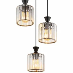 Luminaires Globo Lighting Suspensions|Jordana Suspension Noir, 3 lumières
