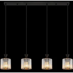 Luminaires Globo Lighting Suspensions|Jordana Suspension Noir, 4 lumières