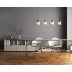 Luminaires Globo Lighting Suspensions|Jordana Suspension Noir, 4 lumières