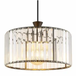 Luminaires Globo Lighting Suspensions|Jordana Suspension Noir, 1 lumière