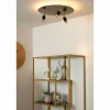 Luminaires Lucide Éclairage Led|JUBEL Plafonnier LED Laiton, 3 lumières