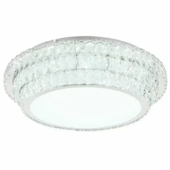 Luminaires Globo Lighting Éclairage Led|Klara Plafonnier LED Chrome, 1 lumière, Télécommandes