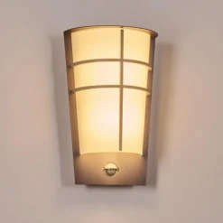 Lamarche Lampe murale d´extérieur, Applique murale LED Gris, 2 lumières, Détecteur de mouvement