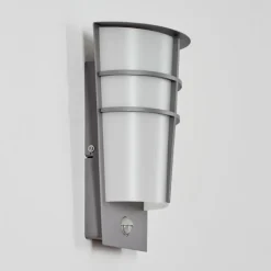 Lamarche Lampe murale d´extérieur, Applique murale LED Gris, 2 lumières, Détecteur de mouvement