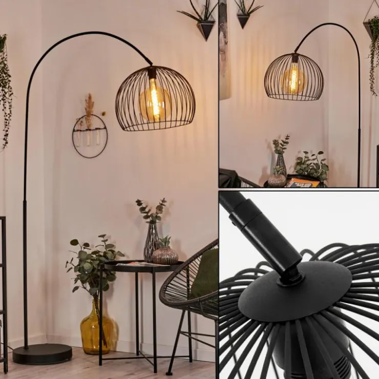 hofstein Lampadaires Et Lampes Sur Pied|Lampadaire Espairo Noir, 1 lumière