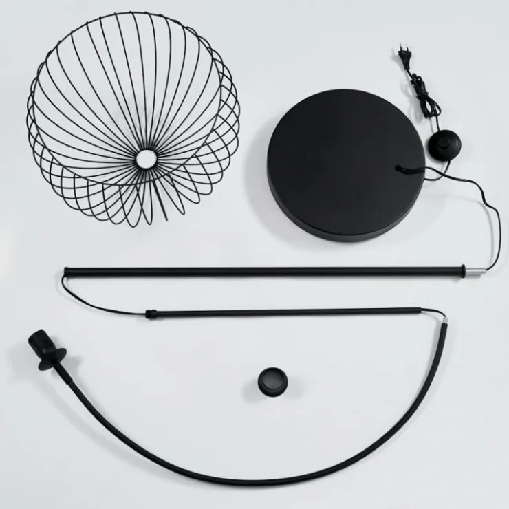 hofstein Lampadaires Et Lampes Sur Pied|Lampadaire Espairo Noir, 1 lumière