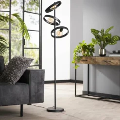 hofstein Lampadaires Et Lampes Sur Pied|Lampadaire Hover Anthracite, 3 lumières