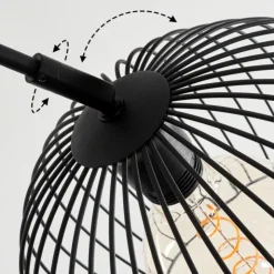 hofstein Lampadaires Et Lampes Sur Pied|Lampadaire Mossay Noir, 3 lumières