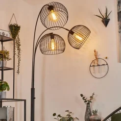 hofstein Lampadaires Et Lampes Sur Pied|Lampadaire Mossay Noir, 3 lumières