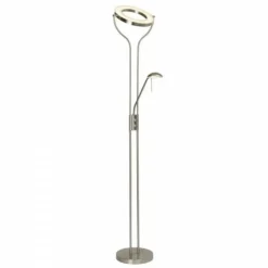 Luminaires Brilliant Éclairage Led|Lampadaire à vasque Brilliant Leuchten Demian LED Blanc, 1 lumière