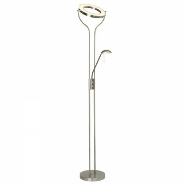 Luminaires Brilliant Éclairage Led|Lampadaire à vasque Brilliant Leuchten Demian LED Blanc, 1 lumière