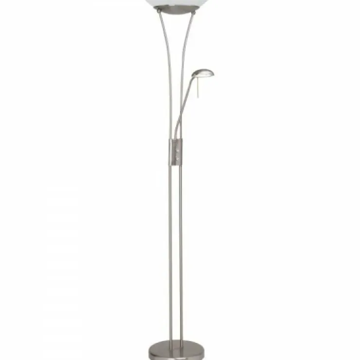 Luminaires Brilliant Éclairage Led|Lampadaire à vasque Brilliant Leuchten Finn LED Blanc, 1 lumière