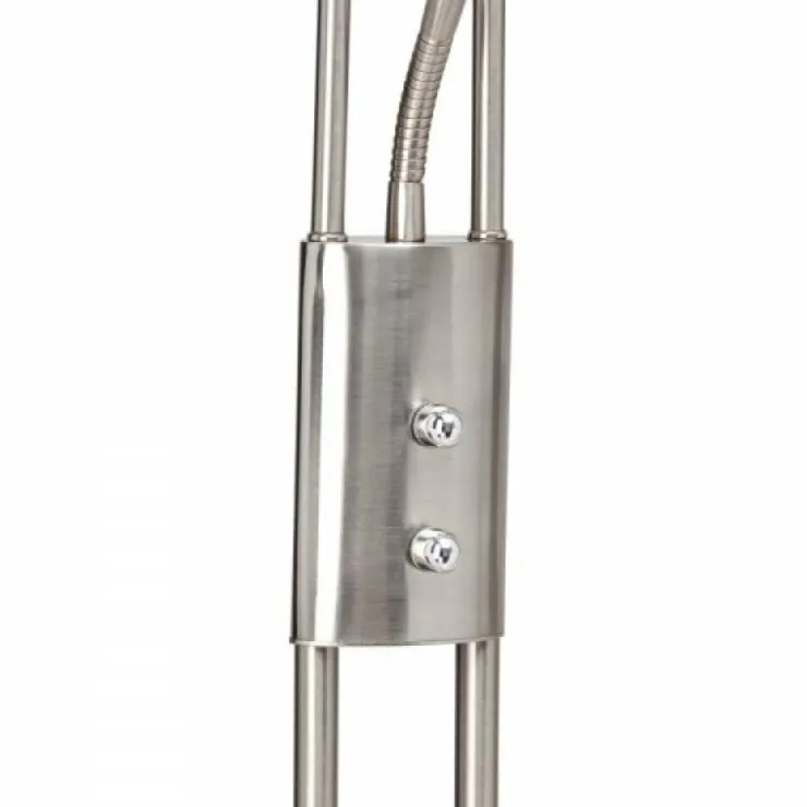 Luminaires Brilliant Éclairage Led|Lampadaire à vasque Brilliant Leuchten Finn LED Blanc, 1 lumière