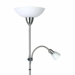 Luminaires Brilliant Lampadaires Et Lampes Sur Pied|Lampadaire à vasque Brilliant Darlington Blanc, 2 lumières