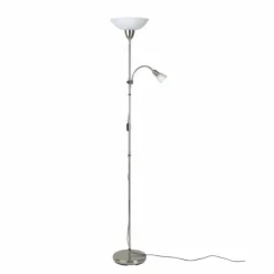 Luminaires Brilliant Lampadaires Et Lampes Sur Pied|Lampadaire à vasque Brilliant Darlington Blanc, 2 lumières