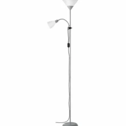 Luminaires Brilliant Lampadaires Et Lampes Sur Pied|Lampadaire à vasque Brilliant Spari Argenté, 1 lumière