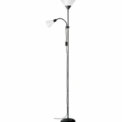Luminaires Brilliant Lampadaires Et Lampes Sur Pied|Lampadaire à vasque Brilliant Spari Noir, 2 lumières