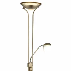 Luminaires Globo Lighting Éclairage Led|Lampadaire à vasque Globo LEONAS LED Vieux laiton, 1 lumière