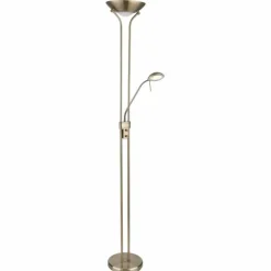 Luminaires Globo Lighting Éclairage Led|Lampadaire à vasque Globo LEONAS LED Vieux laiton, 1 lumière