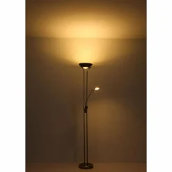 Luminaires Globo Lighting Éclairage Led|Lampadaire à vasque Globo LEONAS LED Vieux laiton, 1 lumière