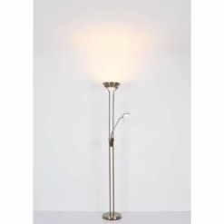 Luminaires Globo Lighting Éclairage Led|Lampadaire à vasque Globo LEONAS LED Vieux laiton, 1 lumière