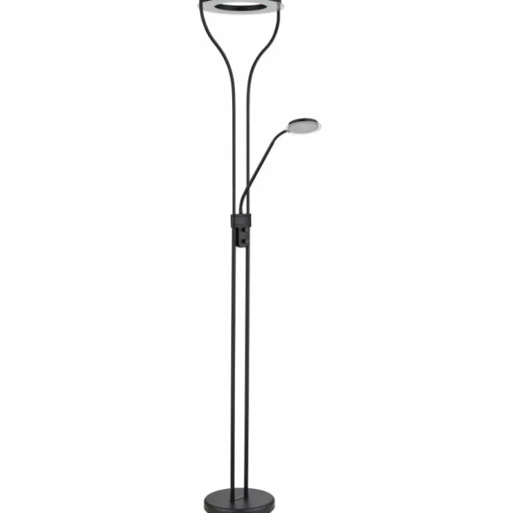 Luminaires Globo Lighting Éclairage Led|Lampadaire à vasque Globo EBRO LED Noir, 1 lumière