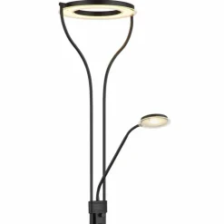 Luminaires Globo Lighting Éclairage Led|Lampadaire à vasque Globo EBRO LED Noir, 1 lumière