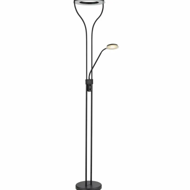 Luminaires Globo Lighting Éclairage Led|Lampadaire à vasque Globo EBRO LED Noir, 1 lumière