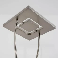 hofstein Éclairage Led|Lampadaire à vasque KIMBA LED Nickel mat, 3 lumières