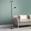 Luminaires Leuchten Direkt Éclairage Led|Lampadaire à vasque Leuchten-Direkt HANS LED Noir, 2 lumières