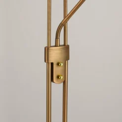 Luminaires Leuchten Direkt Lampadaires Et Lampes Sur Pied|Lampadaire à vasque Leuchten-Direkt ZAHARA LED Vieux laiton, 2 lumières